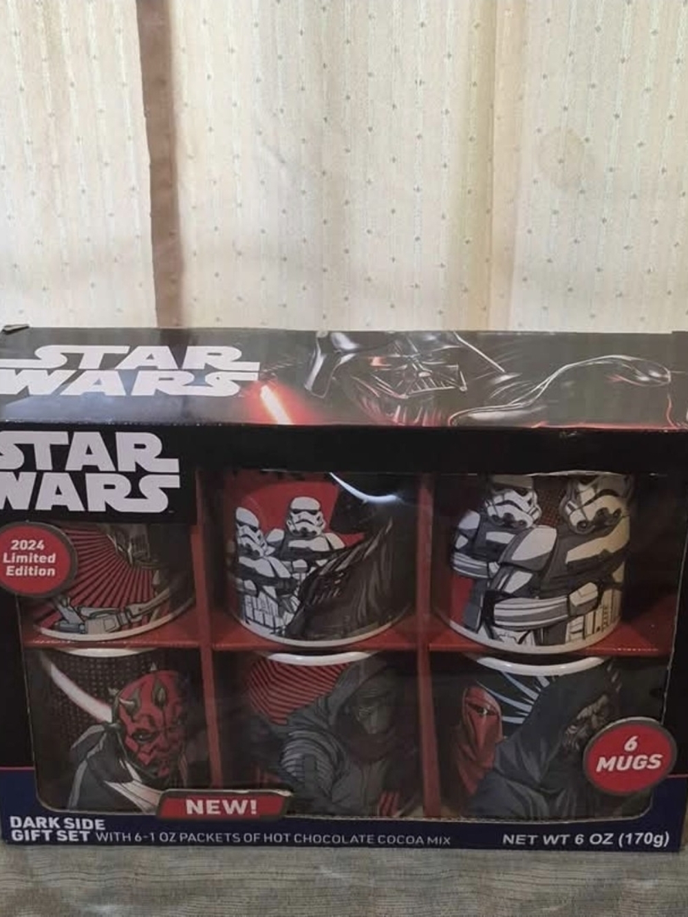 Galerie Star Wars Dark Side 6 Mug Hot Chocolate Gift Set 2024 NIB
